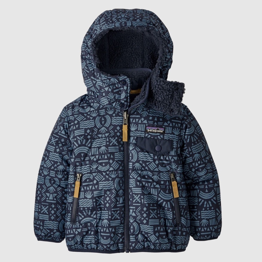 Patagonia | Reversible Tribbles Hoody Dark Blue Tribal (4T)
